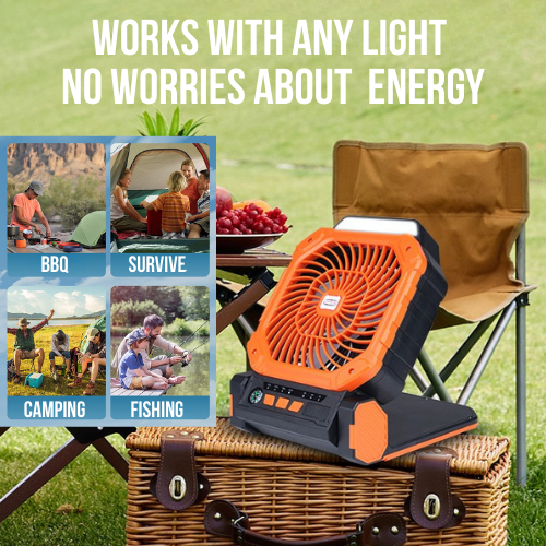 Solar Outdoor Fan