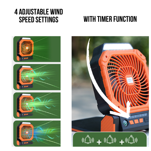 Solar Outdoor Fan